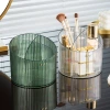 L87-LY012 Desktop cosmetics storage box, transparent plastic box, compartments for dormitory makeup brush bucket and pen holder Specification image